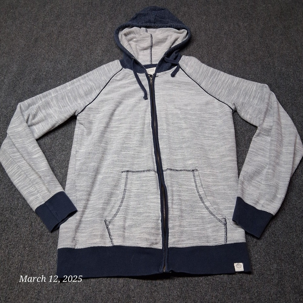 Free Planet Hoodie Adult Size XL Gray Full Zip‎ Sweater Jacket Lightweight